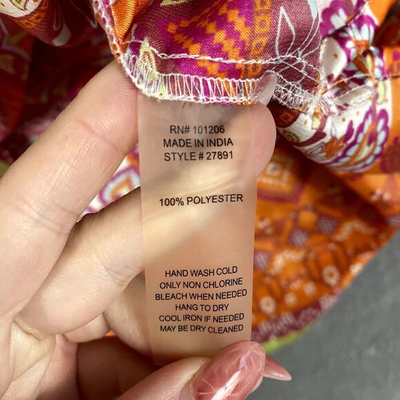 Soft Surroundings Women's XL Tunic Top Flowy Colorful Artsy - Picture 10 of 10